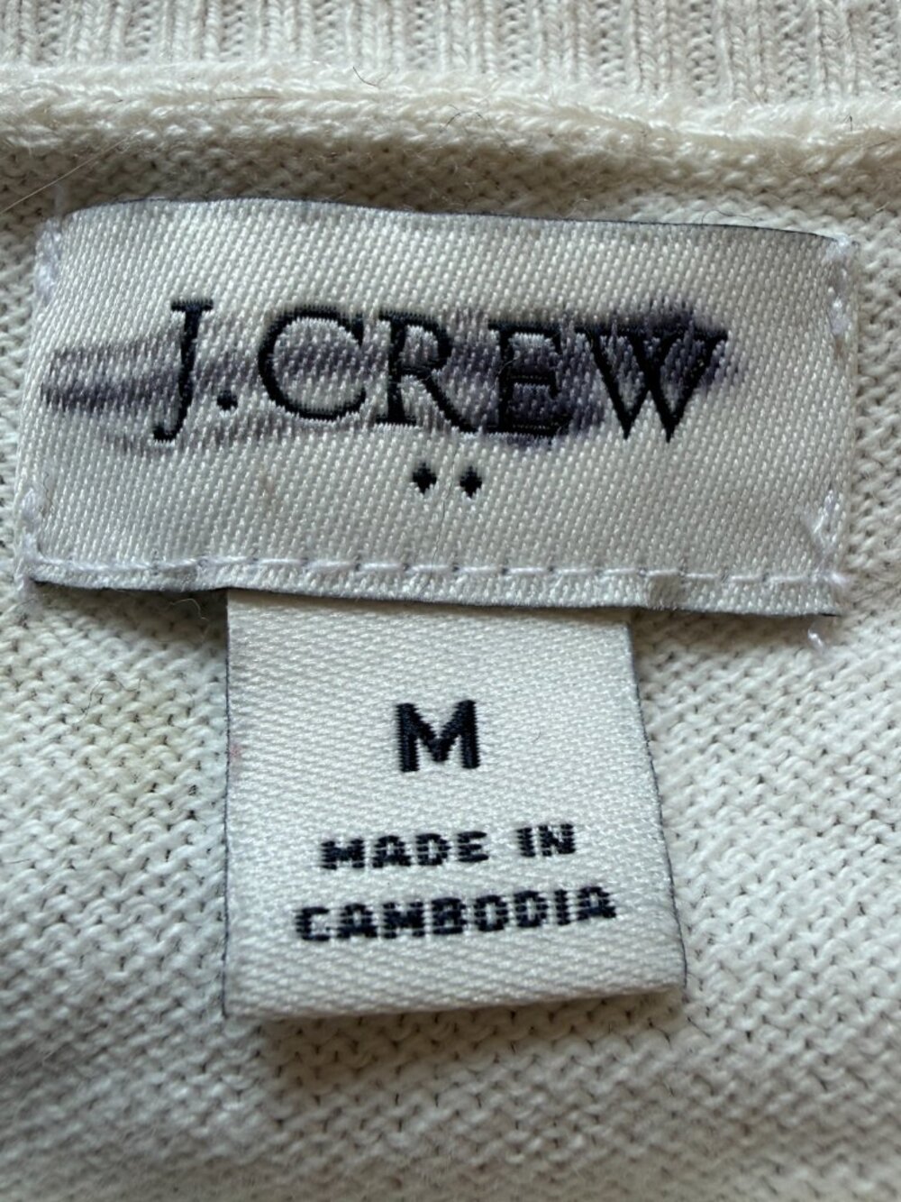 J. Crew Factory Puff-sleeve heart sweater • size medium • BL760 - Picture 3 of 11